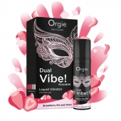 Съедобный жидкий вибратор Dual Vibe! со вкусом клубничного джина с тоником - 15 мл. - ORGIE - купить с доставкой в Домодедово
