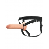 Полый страпон на ремнях 8’’ Hollow Silicone Strap-on - Pipedream - купить с доставкой в Домодедово