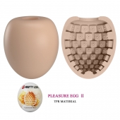 Бежевый мастурбатор-яйцо Pleasure Egg II - Baile - в Домодедово купить с доставкой