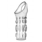 Прозрачная насадка на пенис Stretchy Studded Penis Sleeve Ring - Blush Novelties - в Домодедово купить с доставкой