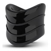 Черное эрекционное кольцо на мошонку Beef Ball Stretcher Snug X Long - Blush Novelties - в Домодедово купить с доставкой