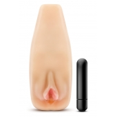 Мастурбатор-вагина с вибрацией Soft   Wet Natasha Realistic Beige Masturbator - Blush Novelties - в Домодедово купить с доставкой