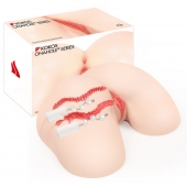 Мастурбатор-полуторс с двойным слоем материала и вибрацией Vanilla Onahole - KOKOS - в Домодедово купить с доставкой