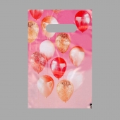 Пакет «Праздничные шары» с вырубной ручкой (20х30 см) - UPAK LAND - купить с доставкой в Домодедово