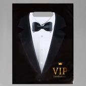 Пакет «Смокинг VIP» полиэтиленовый с вырубной ручкой (30х40 см) - UPAK LAND - купить с доставкой в Домодедово