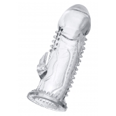 Прозрачная насадка на пенис с шипиками и коготком - 13,5 см. - A-toys - в Домодедово купить с доставкой