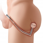 Кольцо на пенис с анальным стимулятором Stainless Steel Anal Hook   Cock Ring - BlueLine - в Домодедово купить с доставкой