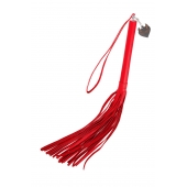 Красная кожаная плеть с петлёй - 50 см. - Pecado - купить с доставкой в Домодедово