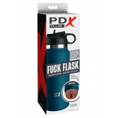 Смуглый мастурбатор-вагина в синей колбе F*ck Flask - Pipedream - в Домодедово купить с доставкой