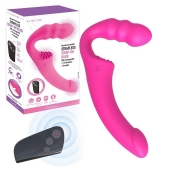 Розовый безремневой страпон Straples Strap-On Dildo - Erokay - купить с доставкой в Домодедово