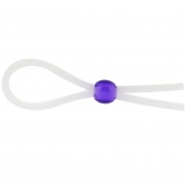 Прозрачное лассо с фиолетовой бусиной SILICONE COCK RING WITH BEAD LAVENDER - NMC - в Домодедово купить с доставкой