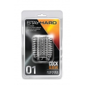 Прозрачная насадка с шипами STAY HARD COCK SLEEVE 01 CLEAR - Blush Novelties - в Домодедово купить с доставкой