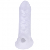 Тонкая насадка-удлинитель с подхватом мошонки Jacked Up - Doc Johnson - в Домодедово купить с доставкой