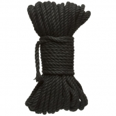 Черная верёвка для связывания и фиксации Bind Tie - 15,24 м. - Doc Johnson - купить с доставкой в Домодедово