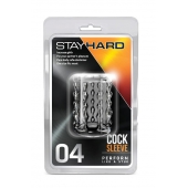 Прозрачная насадка с бороздками STAY HARD COCK SLEEVE 04 CLEAR - Blush Novelties - в Домодедово купить с доставкой