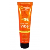 Гель с эффектом вибрации Lube Tube Vibe Medium Pina Colada - 100 мл. - ORGIE - купить с доставкой в Домодедово