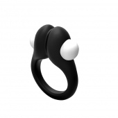 Черное эрекционное кольцо Zippy Vibrating Ring With Bullet - Adrien Lastic - в Домодедово купить с доставкой