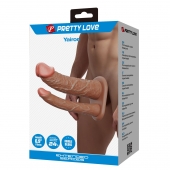 Реалистичная полая насадка на член для двойного проникновения Yairon - 17,5 см. - Baile - купить с доставкой в Домодедово