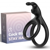 Черное эрекционное кольцо с подхватом мошонки - Boys of Toys - в Домодедово купить с доставкой