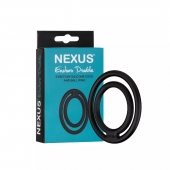Черное двойное эрекционное кольцо Nexus Enduro Double - Nexus Range - в Домодедово купить с доставкой