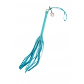 Голубая кожаная плеть - 50 см. - Pecado - купить с доставкой в Домодедово