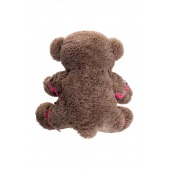 Бондажный набор: бурый мишка с розовыми оковами и наручниками - Pecado - купить с доставкой в Домодедово