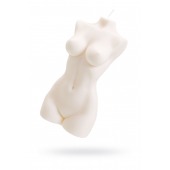 Белая интерьерная свеча в форме женского торса - 850 гр. - Pecado - купить с доставкой в Домодедово