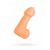 Оранжевая свеча в форме пениса - 47 гр. - Pecado - купить с доставкой в Домодедово