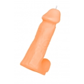 Оранжевая сувенирная свеча «Пенис» - Pecado - купить с доставкой в Домодедово