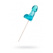 Голубой леденец в форме члена со вкусом блю кюрасао - 80 гр. - Sosuчki - купить с доставкой в Домодедово