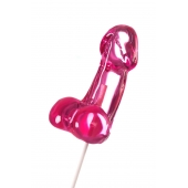 Розовый леденец в форме члена со вкусом айриш крим - 80 гр. - Sosuчki - купить с доставкой в Домодедово