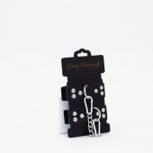 Черные кожаные оковы с регулируемыми ремешками - Crazy Handmade - купить с доставкой в Домодедово