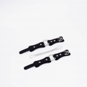 Черные кожаные наручники с кольцом - Crazy Handmade - купить с доставкой в Домодедово