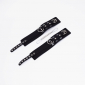 Черные кожаные оковы Sex - Crazy Handmade - купить с доставкой в Домодедово