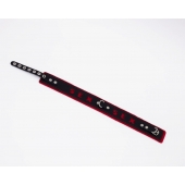 Черно-красный ошейник Sex - Crazy Handmade - купить с доставкой в Домодедово