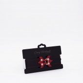 Черный ошейник с красным декором и строчкой - Crazy Handmade - купить с доставкой в Домодедово