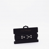 Черный ошейник из высококачественной натуральной кожи - Crazy Handmade - купить с доставкой в Домодедово