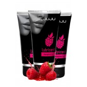 Набор из 3 съедобных лубрикантов JUJU со вкусом малины - JuJu - купить с доставкой в Домодедово