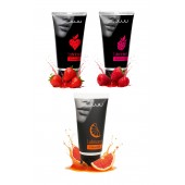 Набор из 3 съедобных лубрикантов JUJU (клубника, малина, грейпфрут) - JuJu - купить с доставкой в Домодедово