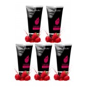 Набор из 5 съедобных лубрикантов JUJU со вкусом малины - JuJu - купить с доставкой в Домодедово