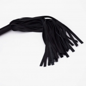 Черный кожаный флоггер - 45 см. - Crazy Handmade - купить с доставкой в Домодедово