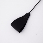 Стек с широким черным кожаным наконечником и металлической ручкой - 67 см. - Crazy Handmade - купить с доставкой в Домодедово