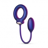 Фиолетовое эрекционное виброкольцо с анальным шариком Eclipse - ONE DC B.V. - в Домодедово купить с доставкой