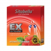 Стимулирующая насадка Sitabella Extender  Клубника - Sitabella - купить с доставкой в Домодедово