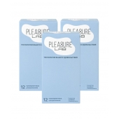 Набор из 3 упаковок ультратонких презервативов Pleasure Lab (по 12 шт.) - Pleasure Lab - купить с доставкой в Домодедово