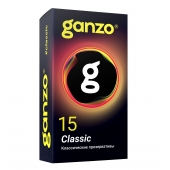 Классические презервативы с обильной смазкой Ganzo Classic - 15 шт. - Ganzo - купить с доставкой в Домодедово