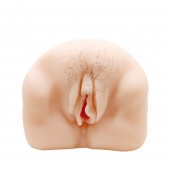 Телесный мастурбатор-вагина с оволосением и вибрацией - Baile - в Домодедово купить с доставкой