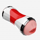 Двусторонний мастурбатор в колбе Power Grip Cup - вагина и ротик - Boys of Toys - в Домодедово купить с доставкой