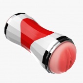 Двусторонний мастурбатор в колбе Power Grip Cup - вагина и ротик - Boys of Toys - в Домодедово купить с доставкой