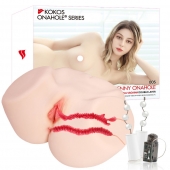 Мастурбатор-полуторс с двойным слоем материала и вибрацией Jenny Onahole Real Vagina - KOKOS - в Домодедово купить с доставкой